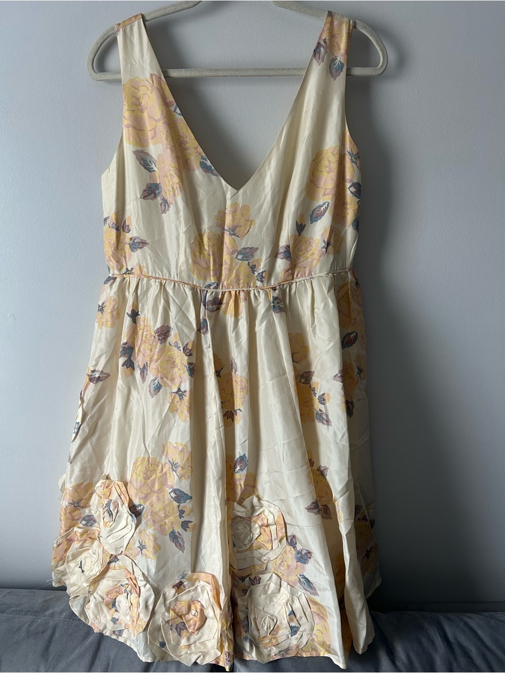 Miss Selfridge 100% silk floral dress US size 10